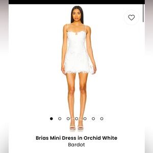 Size S Revolve White Mini Lace Dress